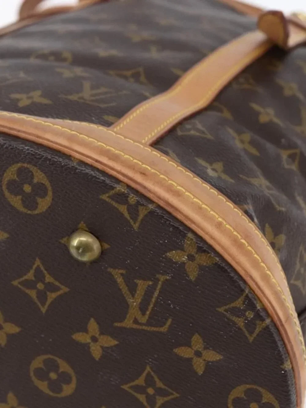 LOUIS VUITTON Monogram Bucket GM Shoulder Bag M42236 LV Auth 153920